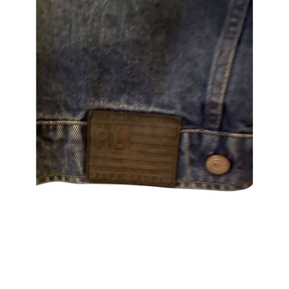 Polo Jeans Co. Ralph Lauren Womens Blue Button Front Cotton Denim Jacket Medium - Picture 8 of 16